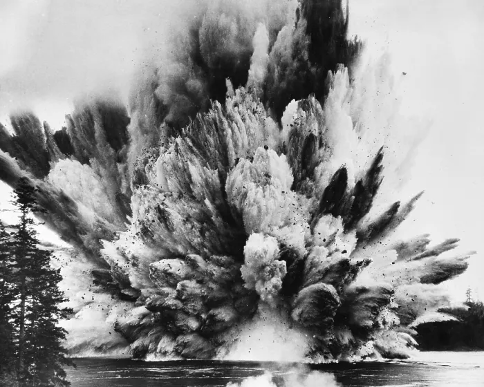 Framed Print : Ripple Rock Explosion, 1958