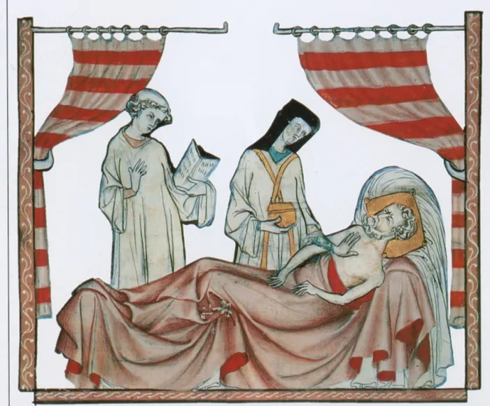 Framed Print : Last Rites, Middle Ages