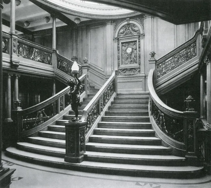 Framed Print : RMS Titanic, Grand Staircase, 1912 Framed Print : RMS Titanic, Grand Staircase, 1912