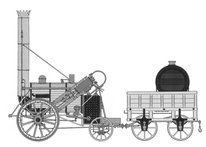 Framed Print : Robert Stephenson, 'Rocket', 1829