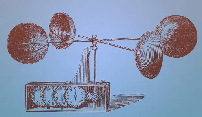 Framed Print : Robinson's Anemometer, 1846
