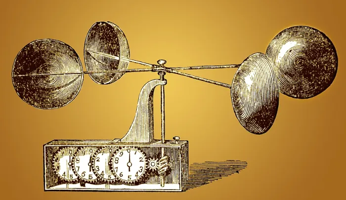 Framed Print : Robinson's Anemometer, 1846
