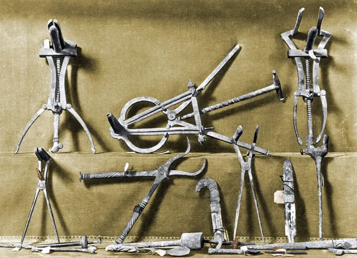 Framed Print : Roman Surgical Instruments, 1st Century Framed Print : Roman Surgical Instruments, 1st Century
