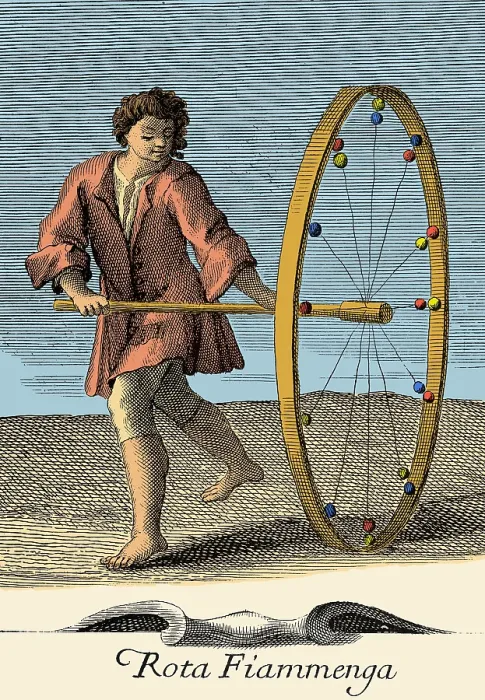Framed Print : Rota Fiammenga, 18th Century Toy Framed Print : Rota Fiammenga, 18th Century Toy