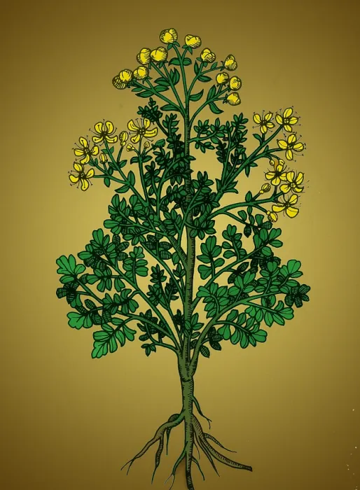Framed Print : Ruta Graveolens, Alchemy Plant Framed Print : Ruta Graveolens, Alchemy Plant