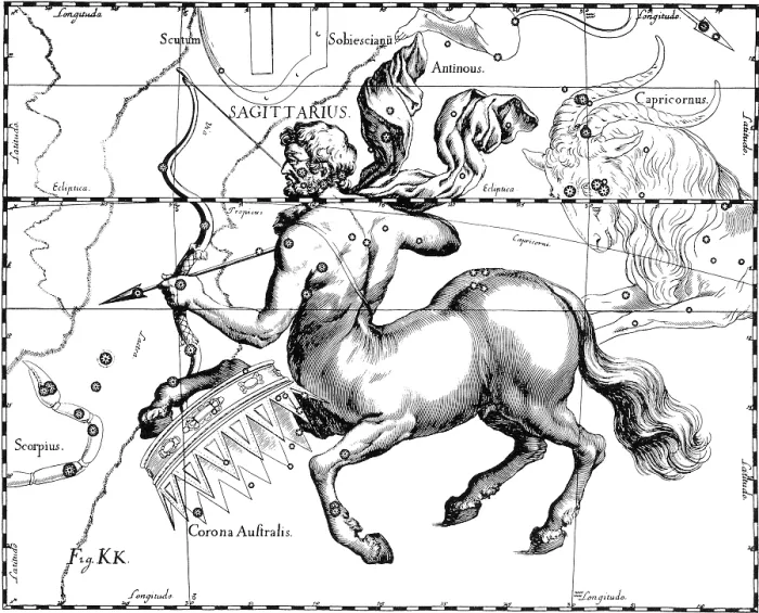 Framed Print : Sagittarius Constellation, Zodiac Sign, Hevelius Framed Print : Sagittarius Constellation, Zodiac Sign, Hevelius