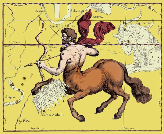 Framed Print : Sagittarius, Hevelius, 1687