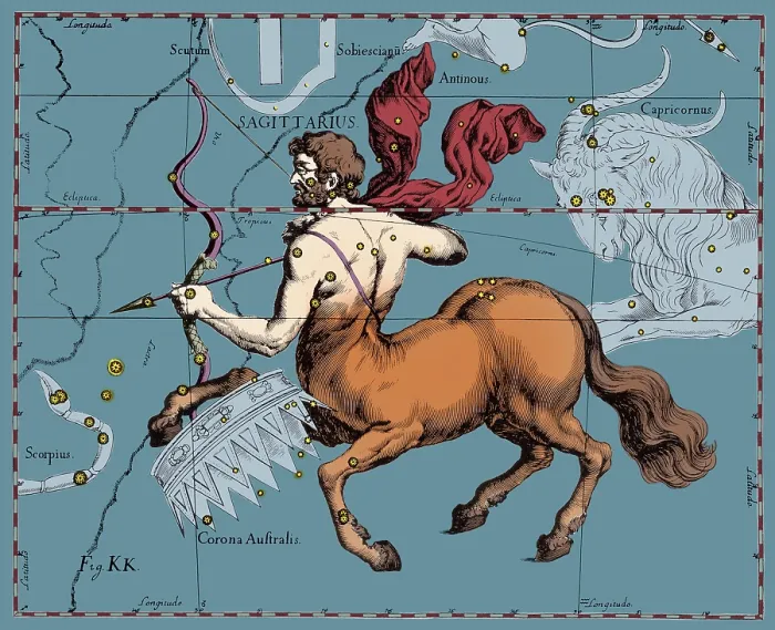 Framed Print : Sagittarius, Hevelius, 1687
