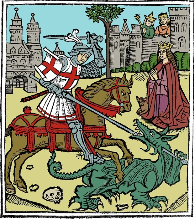 Framed Print : Saint George and the Dragon Framed Print : Saint George and the Dragon