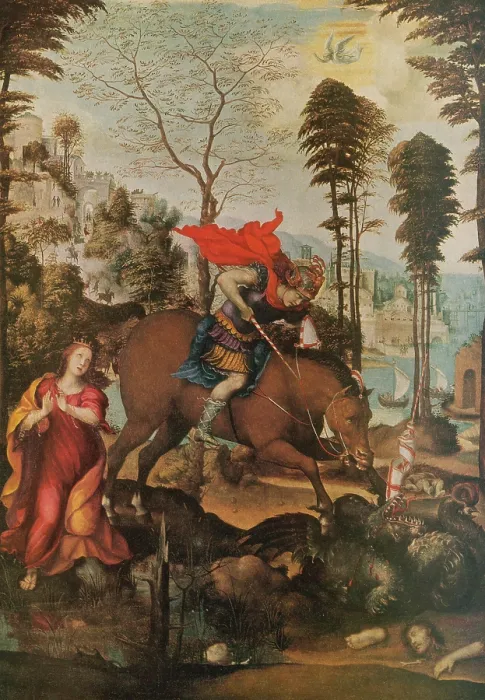 Framed Print : Saint George and the Dragon