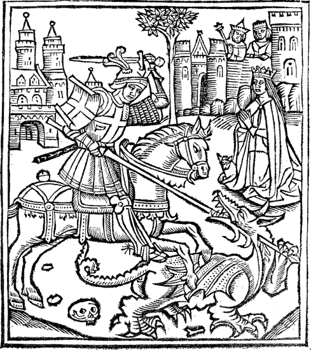 Framed Print : Saint George and the Dragon Framed Print : Saint George and the Dragon