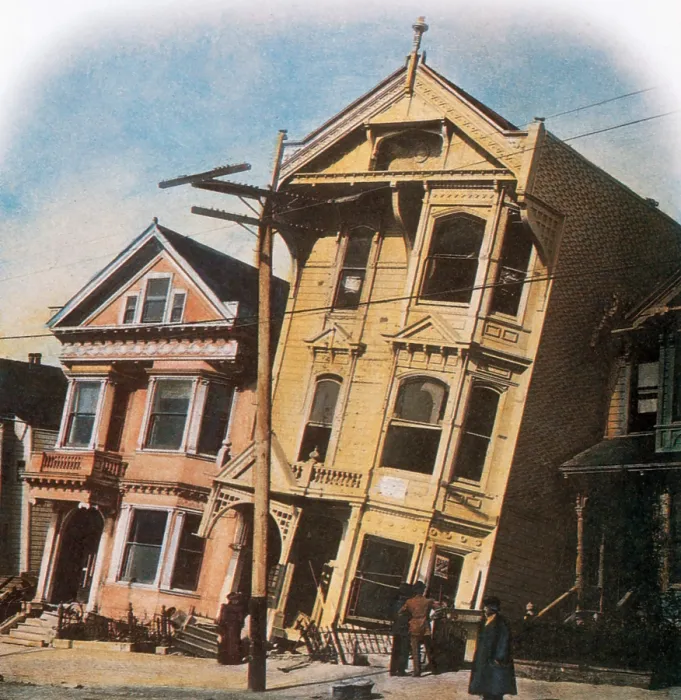 Framed Print : San Francisco Earthquake, 1906