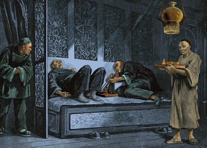 Framed Print : San Fransisco Opium Den, 19th Century Framed Print : San Fransisco Opium Den, 19th Century
