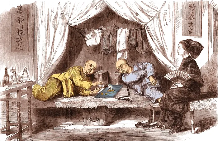 Framed Print : San Fransisco Opium Den, 19th Century Framed Print : San Fransisco Opium Den, 19th Century