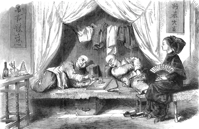Framed Print : San Fransisco Opium Den, 19th Century Framed Print : San Fransisco Opium Den, 19th Century