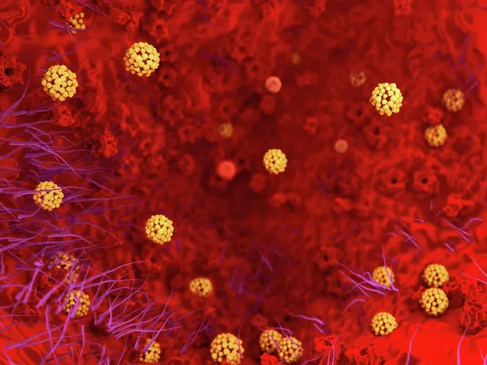 Framed Print : Sars virus, artwork