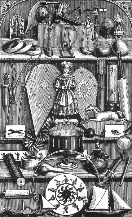 Framed Print : Science in the Nursery, Frontispiece, 1876 Framed Print : Science in the Nursery, Frontispiece, 1876