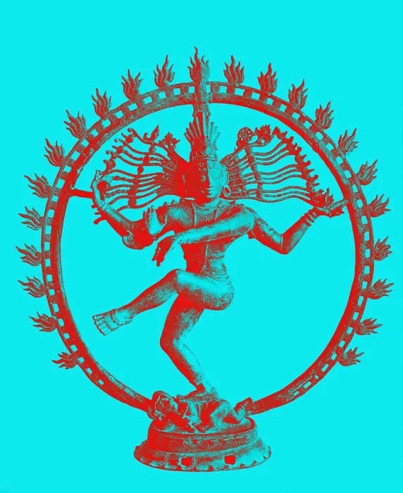 Framed Print : Shiva dancing in circle of flames. 11th cen