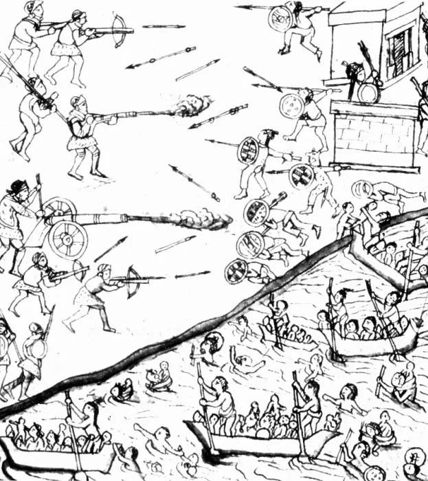 Framed Print : Siege of Tenochtitlan, 1521 Framed Print : Siege of Tenochtitlan, 1521