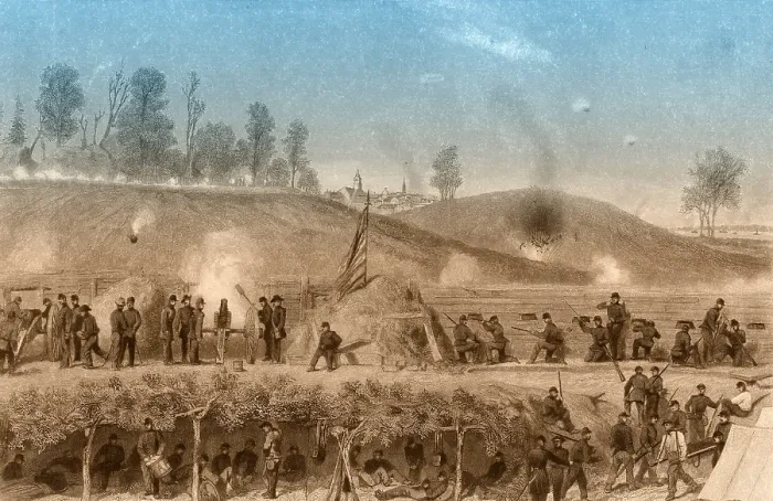 Framed Print : Siege of Vicksburg, 1863