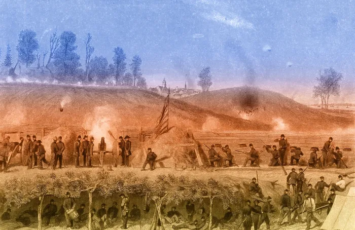 Framed Print : Siege of Vicksburg, 1863