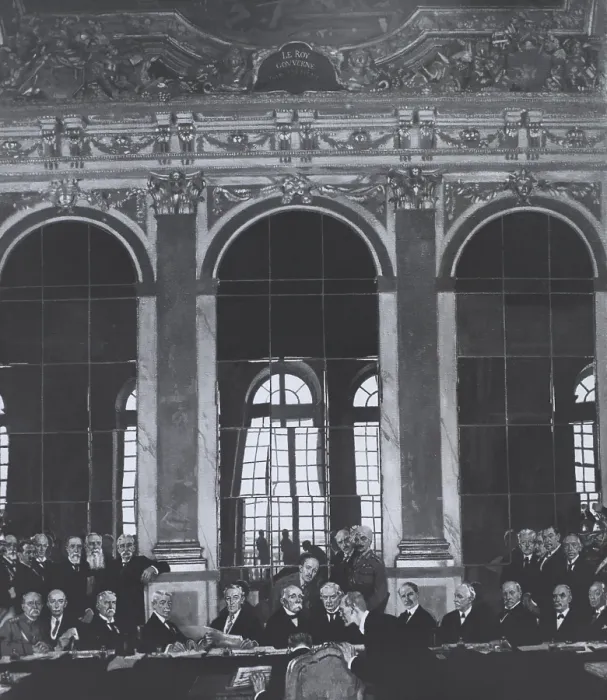 Framed Print : Signing Treaty of Versailles, 1919