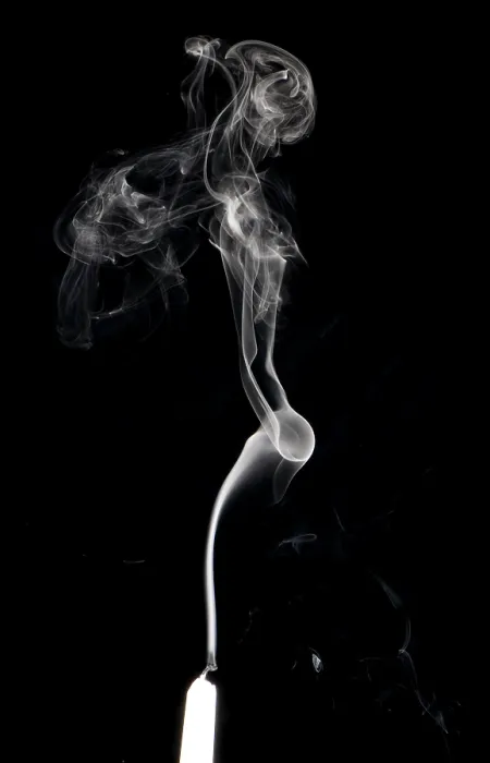 Framed Print : Smoke from a Candle Framed Print : Smoke from a Candle