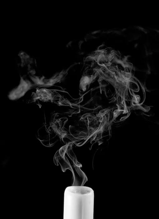 Framed Print : Smoking Candle Framed Print : Smoking Candle