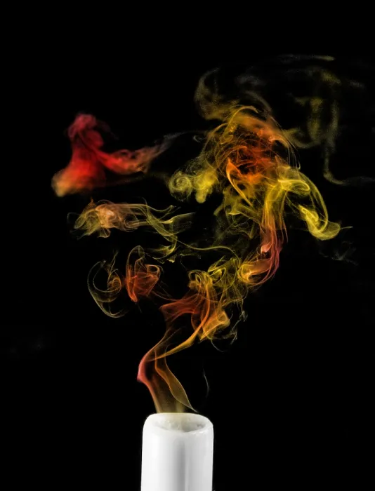 Framed Print : Smoking Candle Framed Print : Smoking Candle