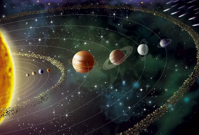 Framed Print : Solar System, Illustration Framed Print : Solar System, Illustration