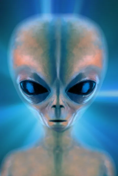 Framed Print : Space alien Framed Print : Space alien