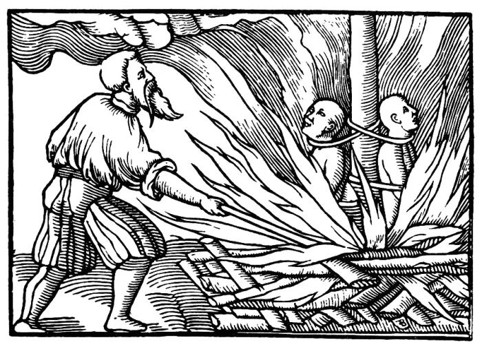 Framed Print : Spanish Inquisition, Burned at Stake, 1549 Framed Print : Spanish Inquisition, Burned at Stake, 1549
