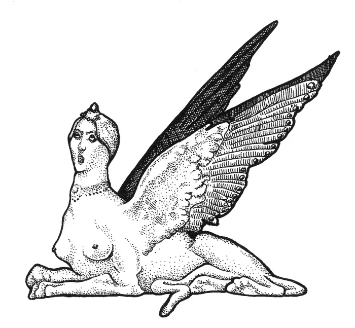 Framed Print : Sphinx, Legendary Creature