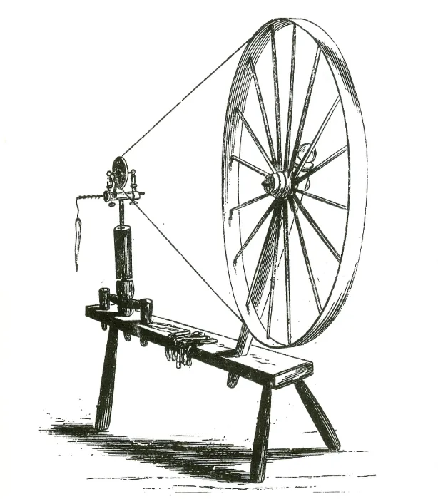 Framed Print : Spinning Wheel