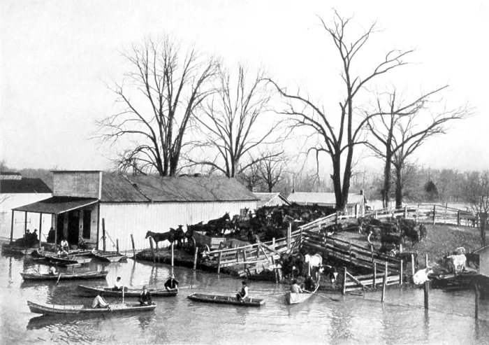 Framed Print : Spring Flood, 1903 Framed Print : Spring Flood, 1903