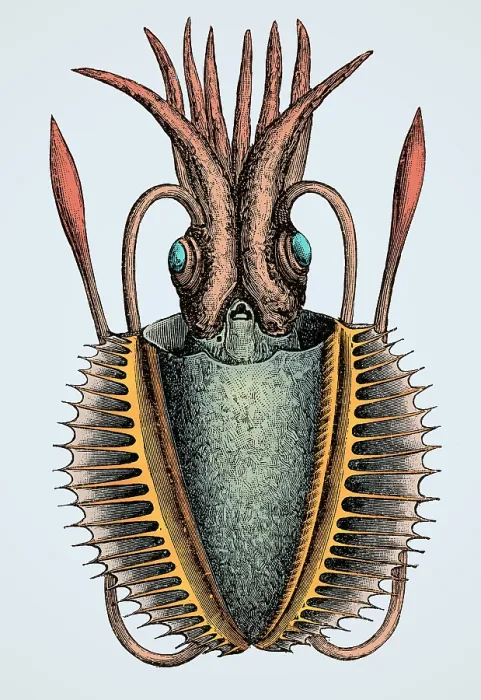 Framed Print : Squid, Deep Sea Cephalopod