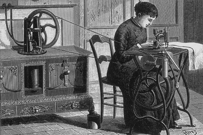 Framed Print : Steam Powered Sewing Machine Framed Print : Steam Powered Sewing Machine