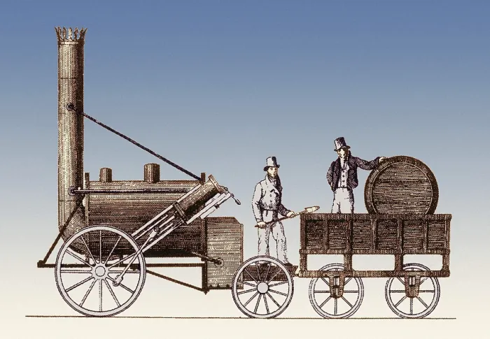 Framed Print : Stephenson, Rocket Steam Locomotive, 1829