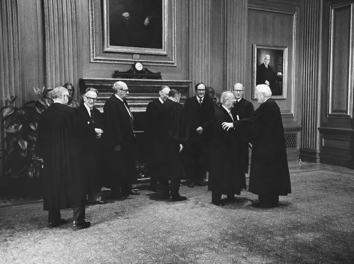 Framed Print : Supreme Court Justices, 1978