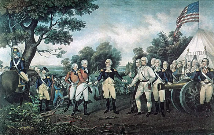 Framed Print : Surrender of General Burgoyne, 1777