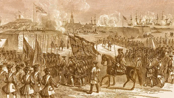 Framed Print : The Surrender of Louisbourg, 1758 Framed Print : The Surrender of Louisbourg, 1758