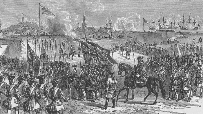 Framed Print : The Surrender of Louisbourg, 1758 Framed Print : The Surrender of Louisbourg, 1758
