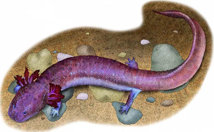 Framed Print : Tennessee Cave Salamander