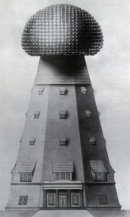 Framed Print : Tesla Tower for Wireless Transmission, 1900s Framed Print : Tesla Tower for Wireless Transmission, 1900s