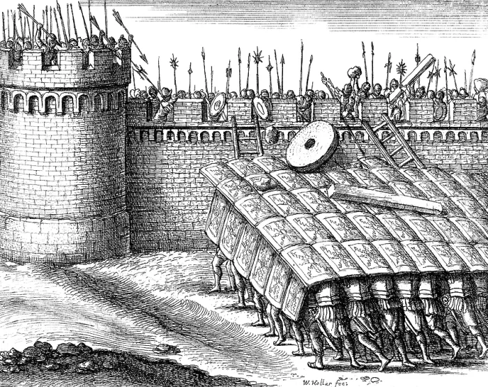 Framed Print : Testudo, Ancient Roman Warfare Framed Print : Testudo, Ancient Roman Warfare