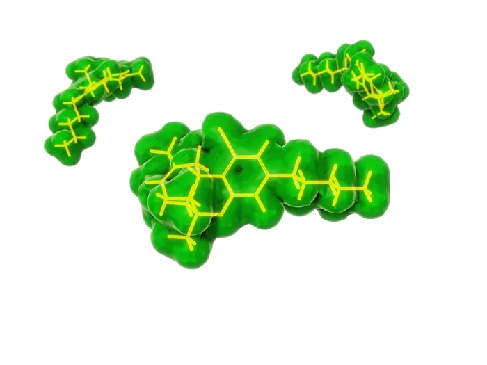 Framed Print : Tetrahydrocannabinol (THC) molecules