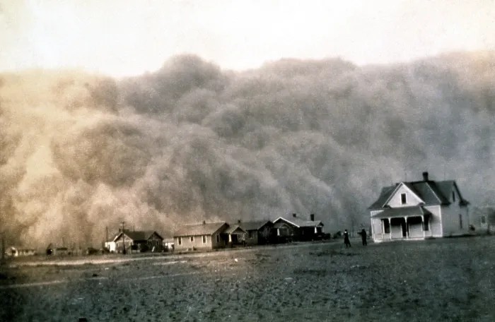 Framed Print : Texas Dust Storm, 1935