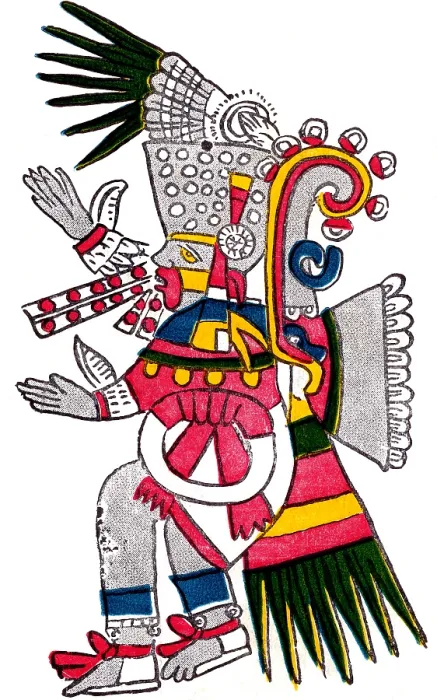 Framed Print : Tezcatlipoca, Aztec God of Night, Codex Borbonicus, 15th Century