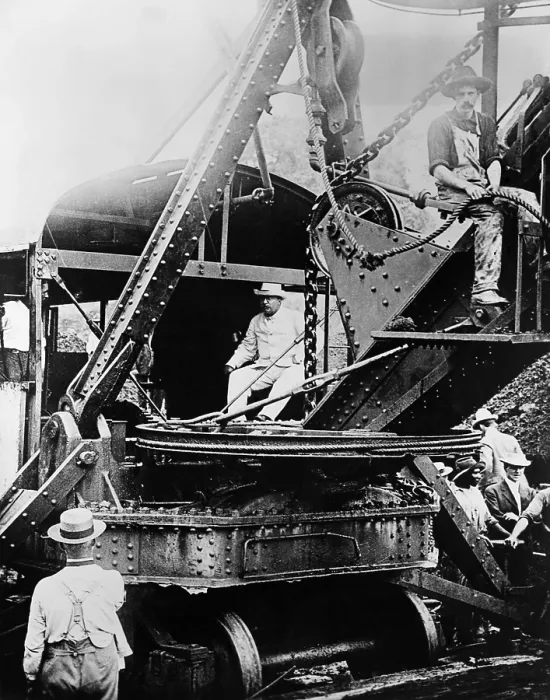 Framed Print : Theodore Roosevelt, Panama Canal Construction, 1906 Framed Print : Theodore Roosevelt, Panama Canal Construction, 1906