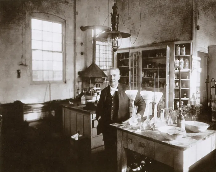 Framed Print : Thomas Edison, American Inventor